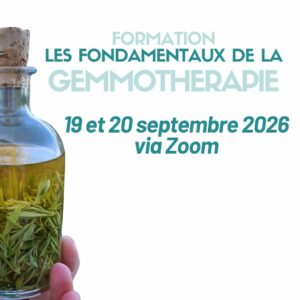 formation septembre gemmothérapie